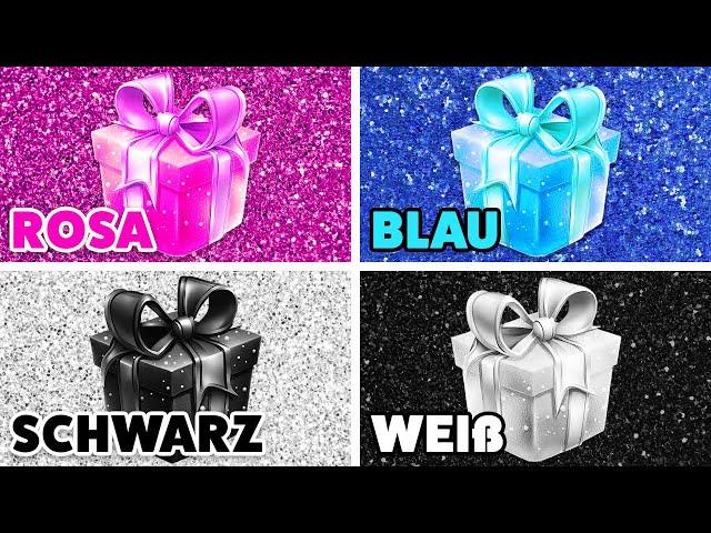  Wähle dein GESCHENK...!  Rosa, Blau, Schwarz, Weiß? Bist du eine glückliche Person?