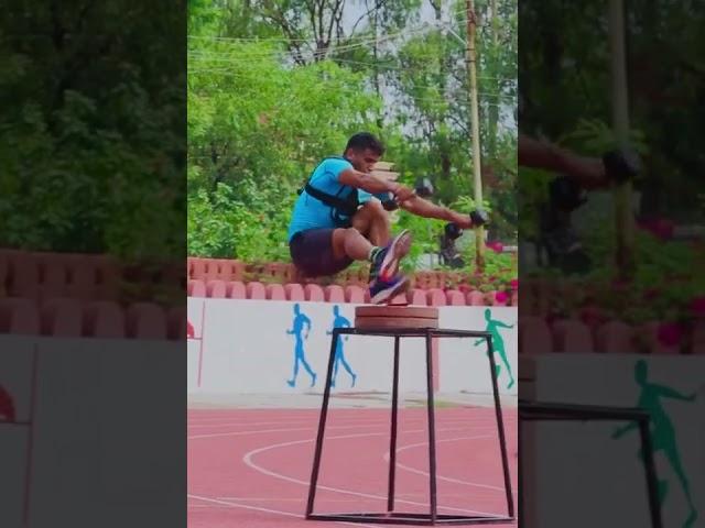 Single leg jump with 30kg weight (ANMOL CHAUDHARY)