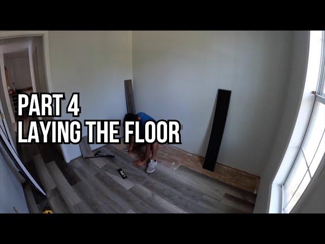 Renovating One of Our Trashed Rental Properties Part 4 of Mini Series Laying Interlocking Floor Tile