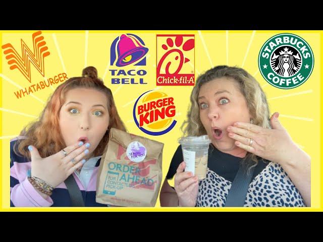 TRYING VEGAN FAST FOOD I VEGAN MUKBANG I DRIVE AROUND WITH US