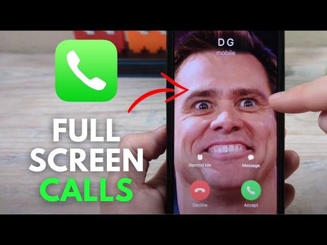 How To Enable Full Screen Picture For Incoming Calls On iPhone