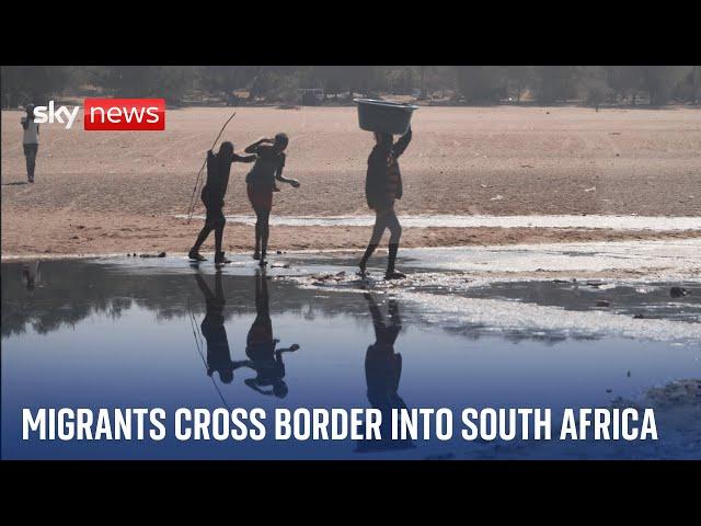 Migrants from Zimbabwe jump border into South Africa with ease