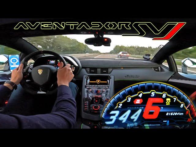 Lamborghini Aventador SVJ *344KMH / 215MPH* on AUTOBAHN [NO SPEED LIMIT]