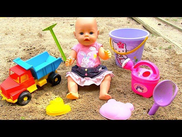 Doll Play in Sandbox Cartoon Children's Park Toys for Sand 108mamatv