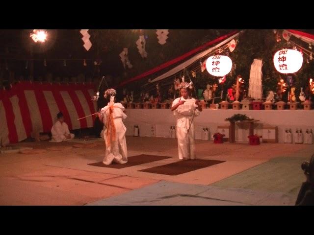 比木神社　神事　将軍舞(比木神楽)