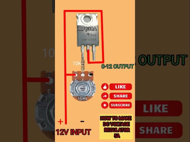 Voltage regulator circuit775 dc motor speed controller#diy #electronics #shorts#yt