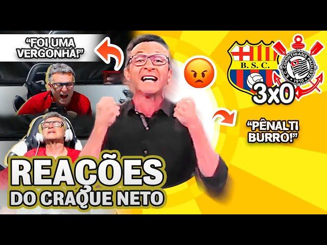 FIM DO SONHO!? OLHA COMO O CRAQUE NETO REAGIU A BARCELONA 3X0 CORINTHIANS PELA LIBERTADORES