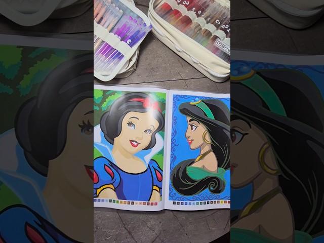 Моя боль! Раскрашенное за месяц. Закончился маркер  #hachette #disney #акриловыемаркеры #раскраска