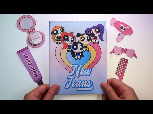 [Paper Diy] NewJeans Makeup Blind Bag ASMR / Power Puff Girls