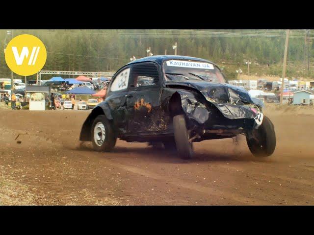 Rallycross in Finnland: Schrottautos im Rennen