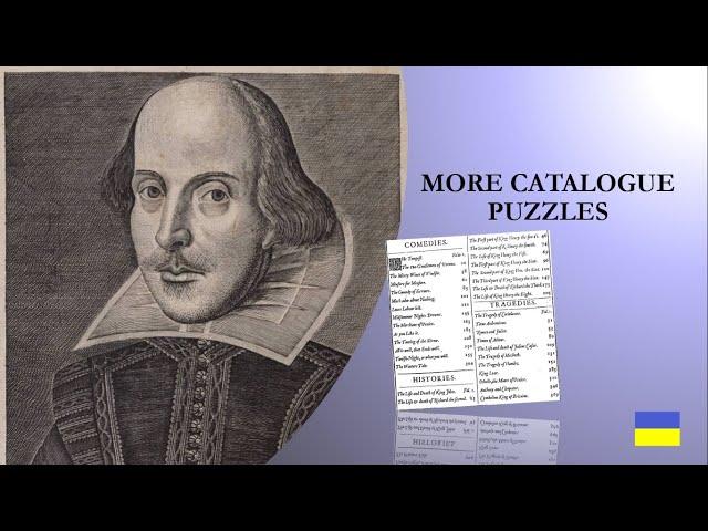 More Puzzles in the Catalogue of Plays from the First Folio