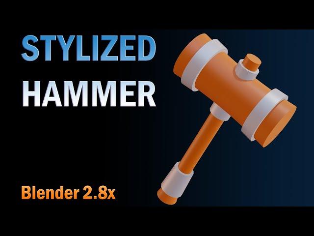 blender 2.8x stylized hammer modeling