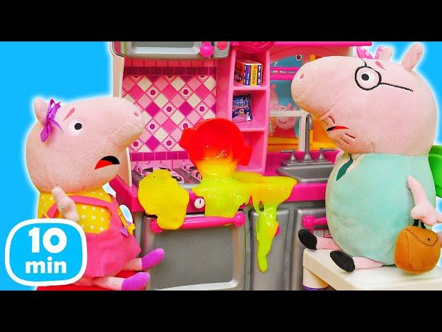 Familie Wutz - Spielzeug Videos für Kinder. Peppa Wutz Kompilation auf Deutsch