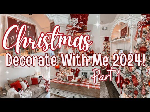 Decorating My Living Room For CHRISTMAS 2024! Christmas Decorate With Me 2024 Part 1