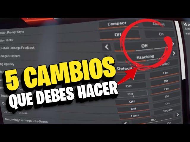 5 Cambios Importantes Que Tienes Que Hacer En Tu Configuracion si Juegas Con Mando en Apex Legends