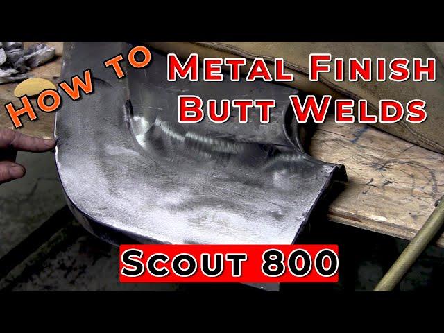 How to metal finish a butt weld: Scout 800 Fender