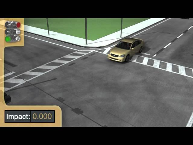 Vehicle Collision Side Impact - 3D Animation