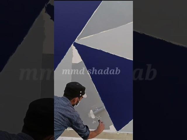 Geometric wall design | #ytshorts #shorts #mmdshadab