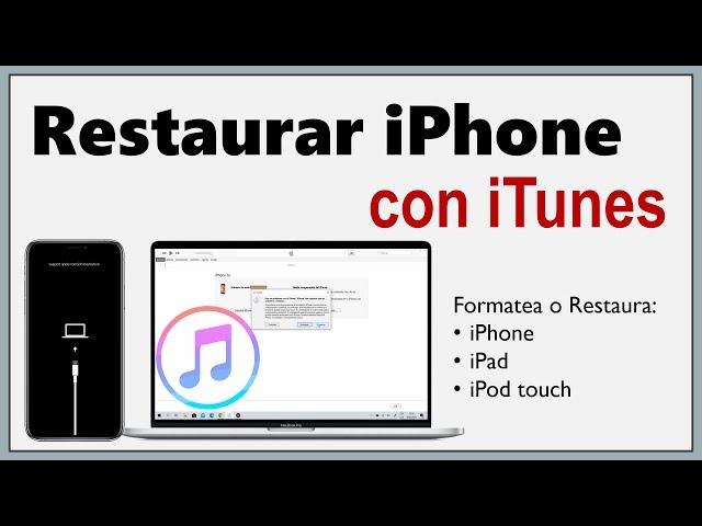 Como RESTAURAR iPhone con iTunes