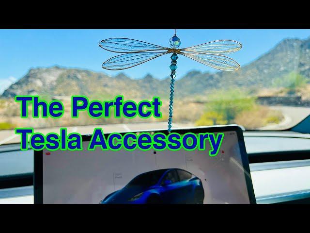 The Perfect Tesla Accessory  #tesla #teslamodely #teslamodel3 #swarovski #teslamodels #gifts