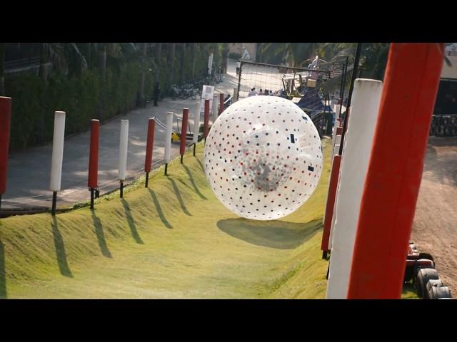 Try Out Land Zorbing at Della Adventure Park