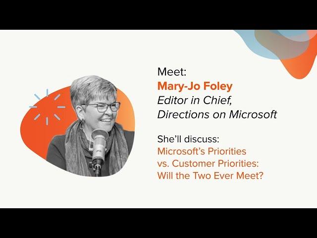 Directions on Microsoft Editor in Chief Mary-Jo Foley at TEC 2023