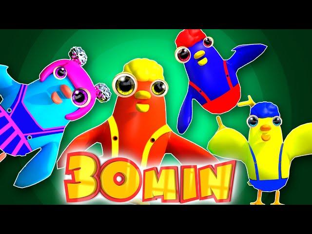 Chicks' Cheep Dance | Mega Compilation | D Billions Kids Songs