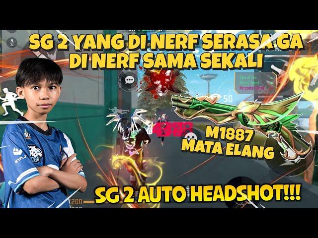 SG 2 DI NERF!?? PAKE SKIN INI AUTO GA ADA OBAT M1887NYA!! JARAK JAUH BISA HEADSHOT GA TUH 