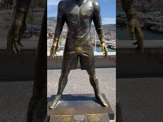Cristiano Ronaldo statue Madeira Portugal @joricmclean #travel