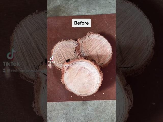 HARDWOOD COASTER - transformation