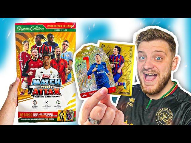 *NEW* FESTIVE EDITION MATCH ATTAX COUNTDOWN CALENDAR OPENING! (Messi Gold Edge Edition!)