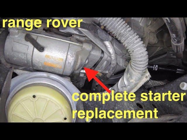 no start - just clicking noise [starter motor replacement] Range Rover√ Fix It Angel