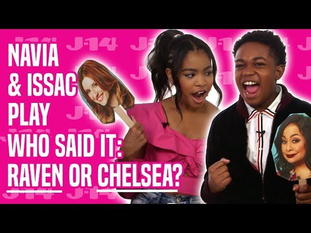 Raven's Home Stars Navia and Issac Play Who Said It: Raven or Chelsea?