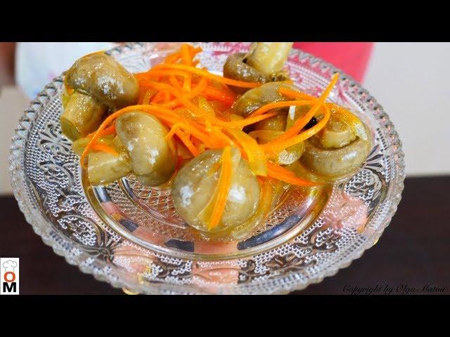 Pickled Champignons in 7 MINUTES (English track)