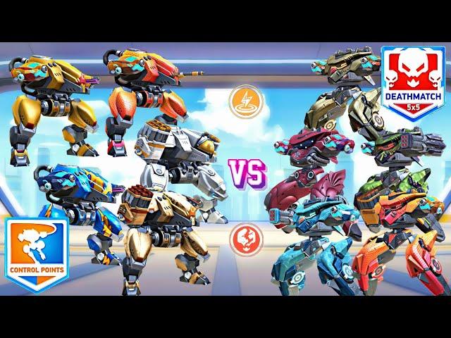 5 Brickhouse vs 5 Redox - CPC, DeathMatch Gamemode - Mech Arena: Robot Showdown