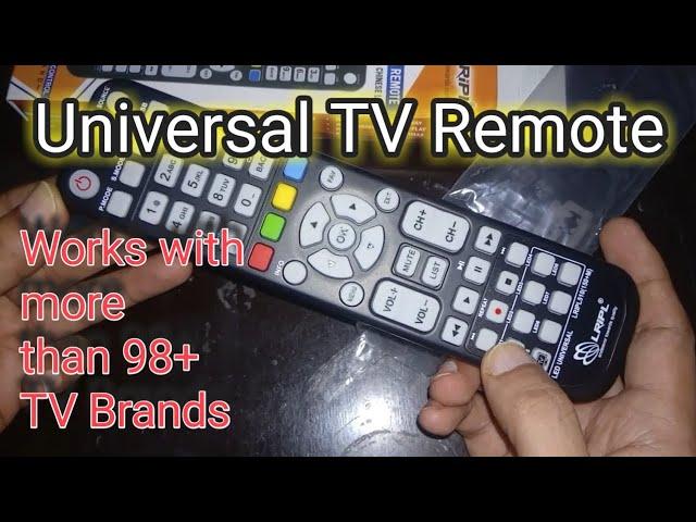 All TV Remote, Universal TV Remote Setting works with all TV  LRIPL510(150+M)] LED TV (Viral Video)