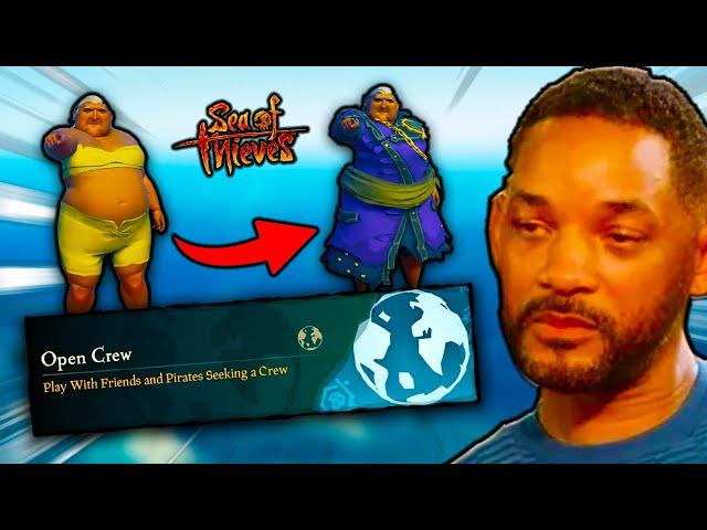 I Got Pirate Legend Using ONLY Open Crew (Sea of Thieves)