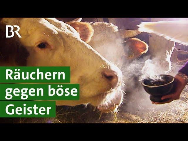 Stall Räuchern mit Kräutern: Aberglaube oder Schutz vor Krankheiten? | Raunächte | Unser Land | BR