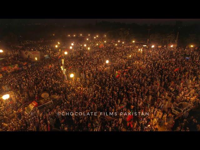 PTI Islamabad Jalsa Drone Footage