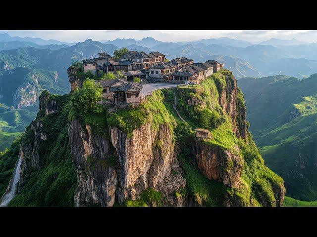 Amazing cliff village | The most dangerous way home