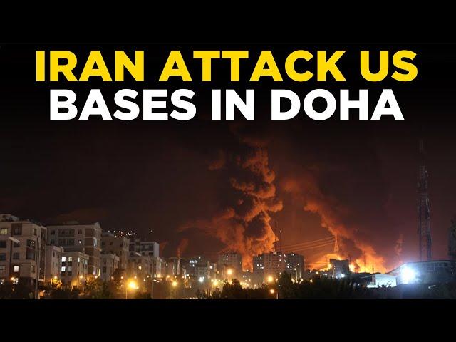 Iran Bombs Doha Live News | Explosions Over Qatar | Iran Attacks U.S. Base | Iran vs Israel | Qatar