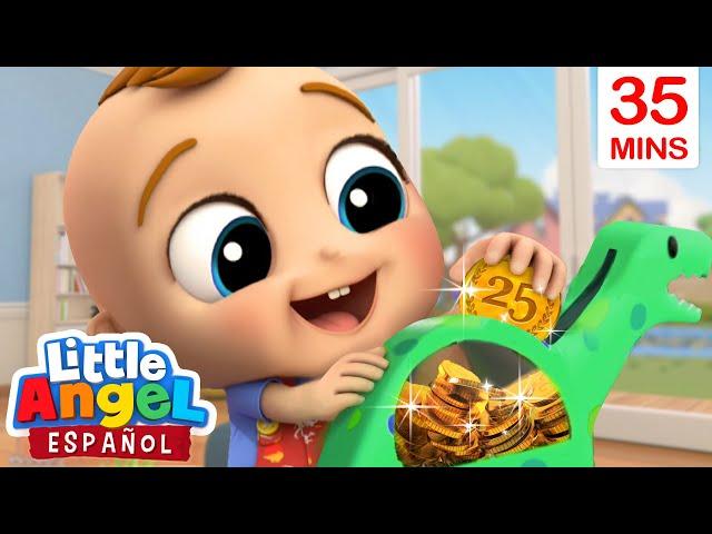 ¡Ahorremos las Monedas en la Alcancía!  | Canciones Infantiles de Bebé Juan | Little Angel Español