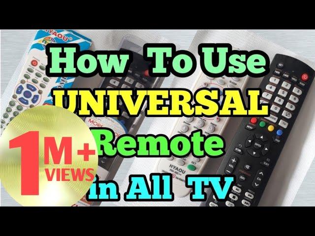 Universal Remote For Led TV || Crt Tv || All TV Codes || Led tv repair