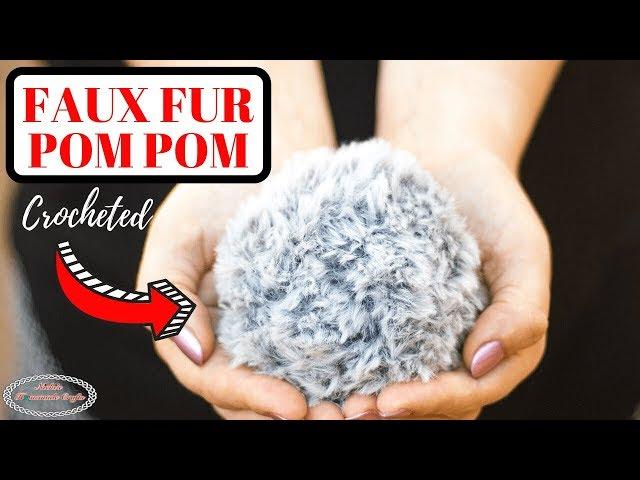 How to Crochet a Faux Fur Pom Pom