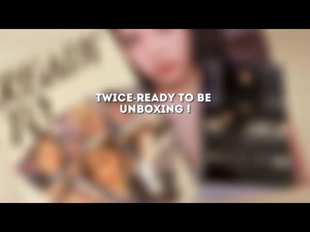 twice - ready to be album unboxing !