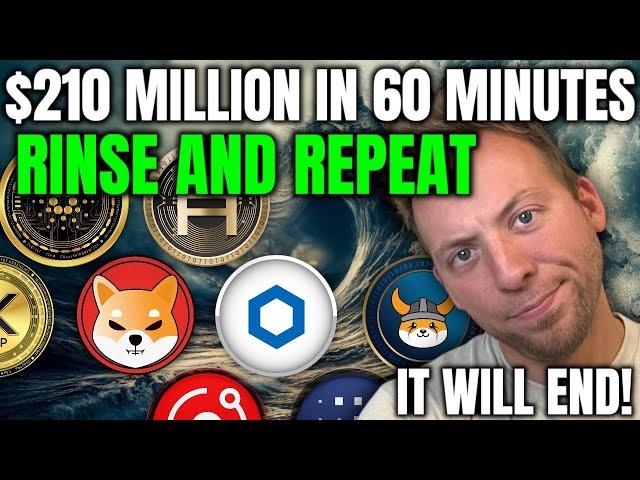 $210 MILLION IN 60 MINUTES!!! RINSE AND REPEAT DAY IN CRYPTO!