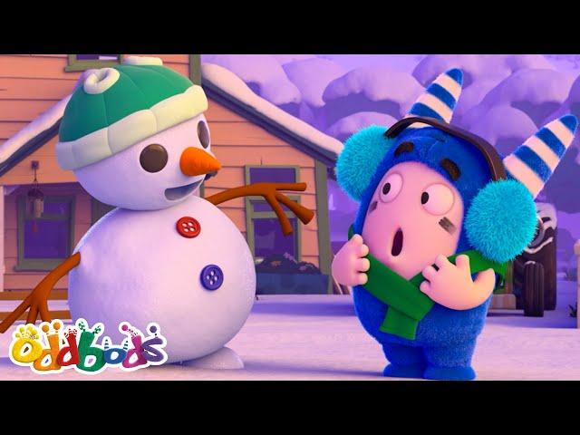 Pogo's Snowman is alive! ️️| Oddbods | Monster Cartoon for Kids