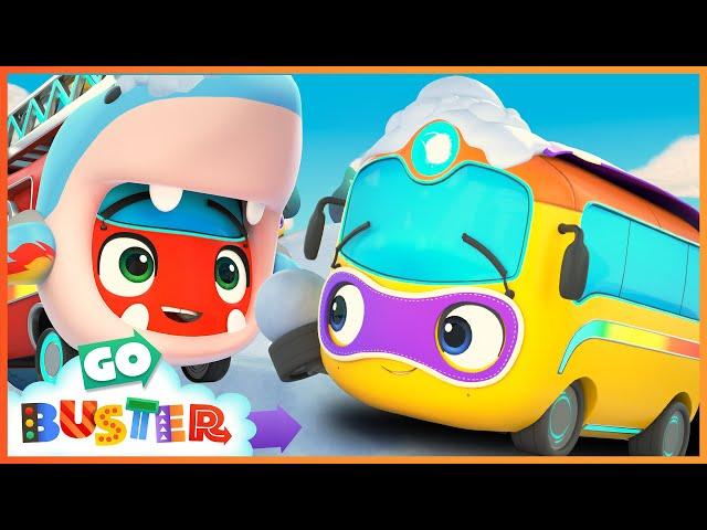 The Snowball Fight | NEW! Go Buster - Bus Cartoons & Kids Stories