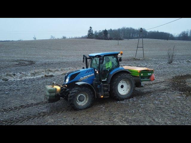 PORANNE NAWOZY 2023!/SMERF W AKCJI!/NEW HOLLAND T7 165 S VS AMAZONE  ZA-M 1501/ GR LEWANDOWSKI