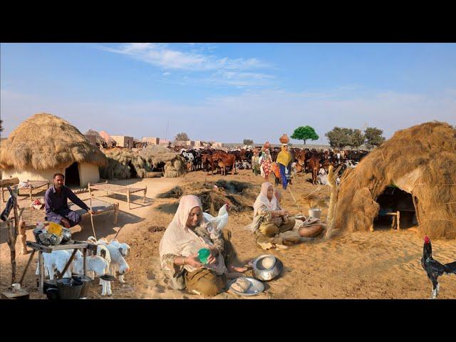 desert old Women Morning Routine Punjab  |Village Life Pakistan |Traditional Desert VillageFood